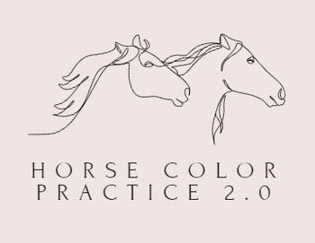 Preview of Horse Color Practice 2.0