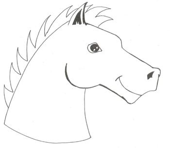 Preview of Horse Coloring Page