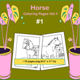 Horse Coloring Pages Vol.1