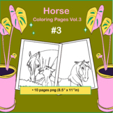Horse Coloring Pages Vol. 3