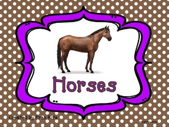Preview of Horse Facts Power Point