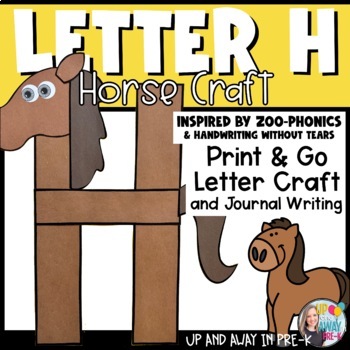Zoo Letter Craft - H for Horse by Megan Morris | TpT