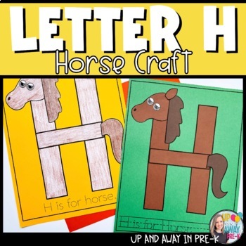 Zoo Letter Craft - H for Horse by Up and Away in Pre-K | TpT