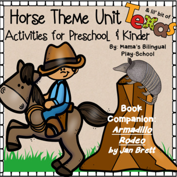 Preview of Horse MEGA Unit and Texas Thematic Unit | Armadillo Rodeo Book Companion
