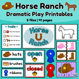 Horse Ranch Dramatic Play Preschool Printables
