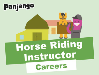 Preview of Horse Riding Instructor - Career Exploration PowerPoint and Worksheet