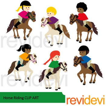 clipart horse riding