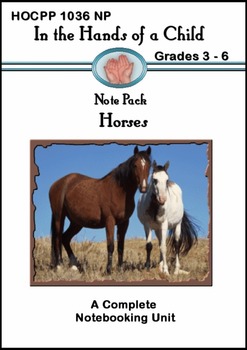 Preview of Horses: A Thematic Notebooking Unit