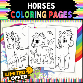 Pony Paper Crown Horse Template Coloring Activity Printable -  Portugal