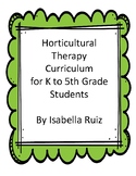 Horticultural Therapy: Table of Contents