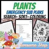 Agriculture & Hort. PLANTS Emergency Sub Plans Print and Go