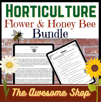 Preview of Horticulture Flowers & Bees Bundle Agriculture & Floriculture
