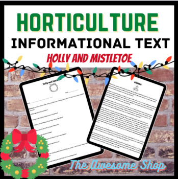 Preview of Horticulture Holly and Mistletoe Informational  (Agriculture & Floriculture)