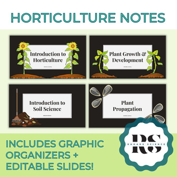 Preview of Horticulture Notes BUNDLE for Ag Classes | Plant Science + Agronomy Notes