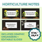 Horticulture Notes BUNDLE for Ag Classes | Plant Science +