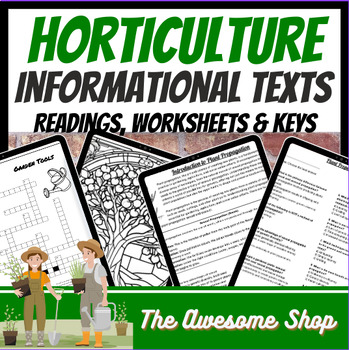 Preview of Horticulture Unit Passages and Worksheets for High School (Mike)