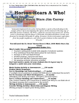Preview of Horton Hears A Who!, 2008 Movie Review and Inclusive Education