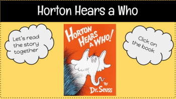 Horton Hears a Who: Dr. Seuss- Character Traits by Melissa Arnold