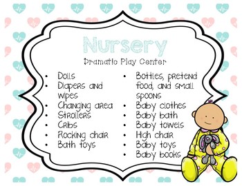 pretend play baby nursery
