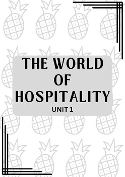 Preview of Hospitality and Tourism Management Fillable Notes