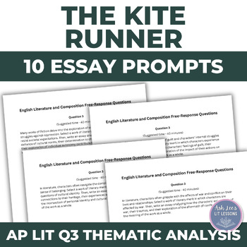 ap essay prompts for the kite runner