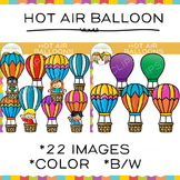 Hot Air Balloon Transportation Clip Art