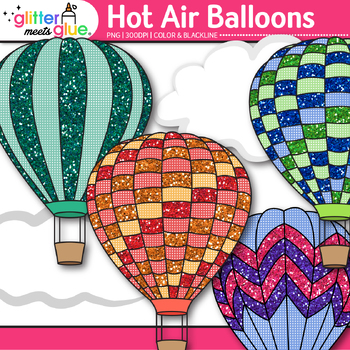 Hot Air Balloon Clipart Images: Cute Colorful Rainbow Balloon Cloud Clip Art  PNG