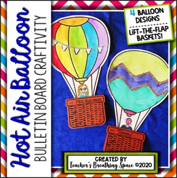 Preview of Hot Air Balloon Craft  |  Writing Craftivity and Bulletin Board Display