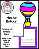 Hot Air Balloon Craft and Writing Activity for Literacy Centers