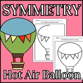 Hot Air Balloon Lines of Symmetry Drawing Activity, Math A