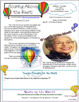 Preview of Hot Air Balloon Newsletter