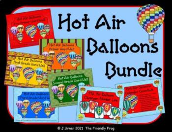 Preview of Hot Air Balloons Classroom Decor Bundle