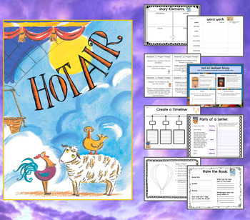 Preview of Hot Air - Marjorie Priceman - Book Companion - Perfect for 2nd or 3rd Grade!
