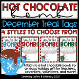 Hot Chocolate Bomb Treat Tags Holiday Gift Tags Christmas 