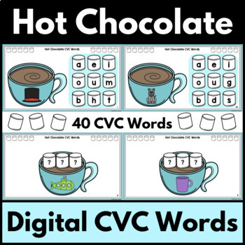 Hot Chocolate CVC Word Digital Slide Activities by Sarah C the SLP