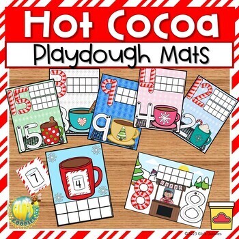 Hot Chocolate / Cocoa Winter Counting Number Mats: Numbers 1 - 20