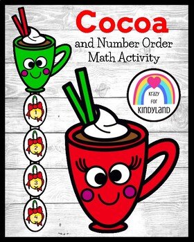 Preview of Hot Chocolate Cocoa Craft Activity: Counting Math Center for Christmas