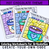 Hot Chocolate Coloring Sheets : Create-Your-Own-Code Worksheets