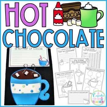 Preview of Hot Chocolate Craft and Worksheets | Winter Activities