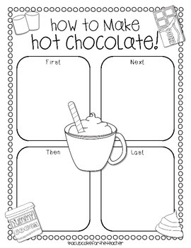 Hot Chocolate Craft and Worksheets | Winter Activities | TPT