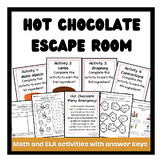 Hot Chocolate Day Escape Room | ELA and Math| K-3rd grade