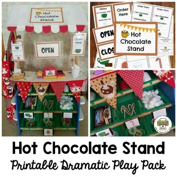 Preview of Hot Chocolate Dramatic Play Pack Pre-K