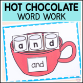 Hot Chocolate Editable Winter Word Work Mats