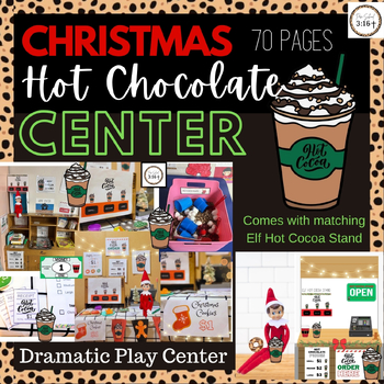Preview of Hot Chocolate Stand | Christmas Dramatic Play Center| Elf Activity| Hot Cocoa