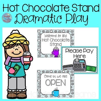 Hot Cocoa Stand Dramatic Play Labels (Teacher-Made) - Twinkl