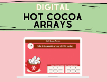 Preview of Hot Cocoa Arrays Google Slides Factoring & Multiplication Activity