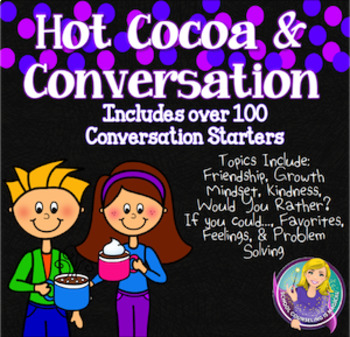 Preview of Hot Cocoa & Conversation: Icebreaker Cards for Groups 