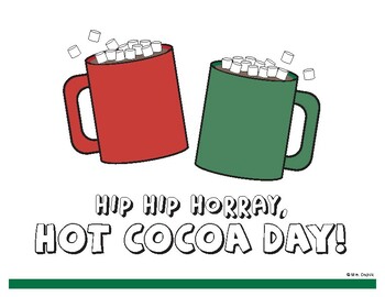 Preview of Hot Cocoa Day, Fraction Activity