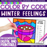 Hot Cocoa Emotions Color by Code Identify Feelings Digital