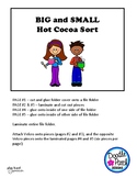 Hot Cocoa File Folder Sort: Big Small